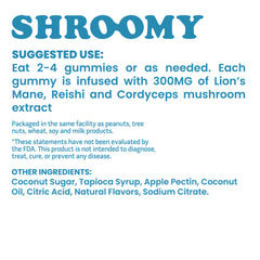 Shroomy Mushroom Gummies - 1 Month Supply (60 Gummies)
